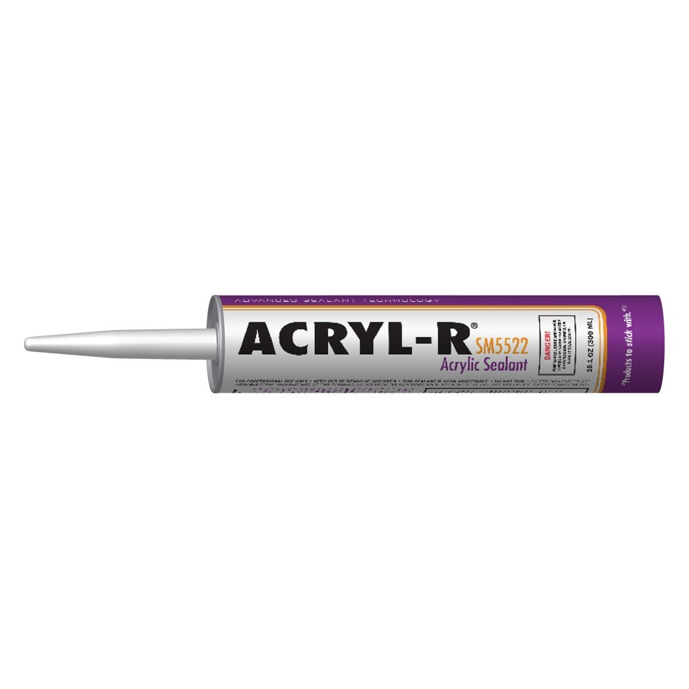 Acryl-R® SM5522 CLEAR CTG - 10 oz. Polymer Non-Sag Clear Sealant