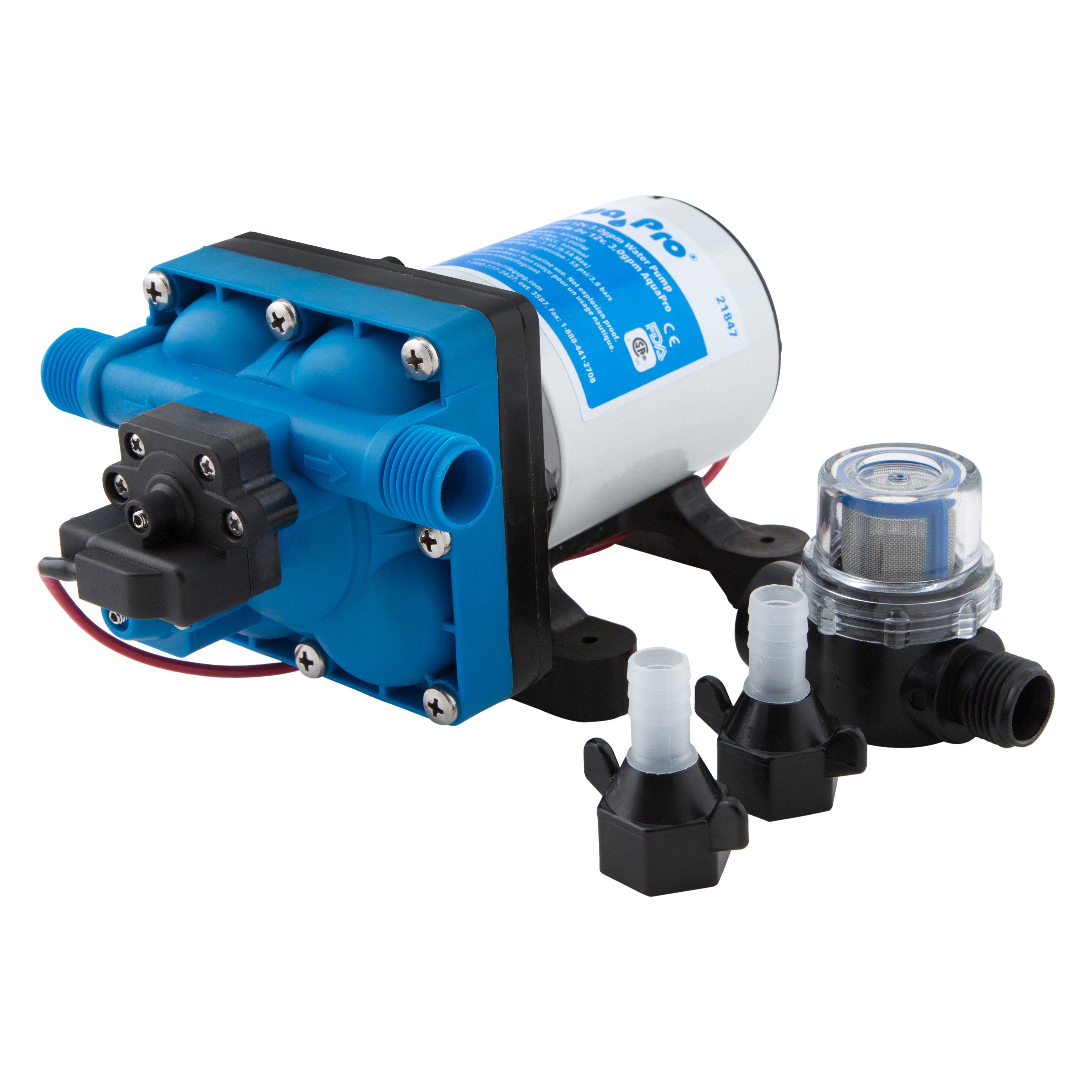 Zenuw Kaal Beschuldigingen Aqua Pro® 21847 - 3 GPM 12 VDC Self-Priming Water Pump - CAMPERiD.com