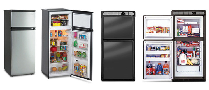 Avanti 7.4 Cubic Foot 2-Door Refrigerator / Whirlpool 11 Cubic Foot 2-Door Refrigerator