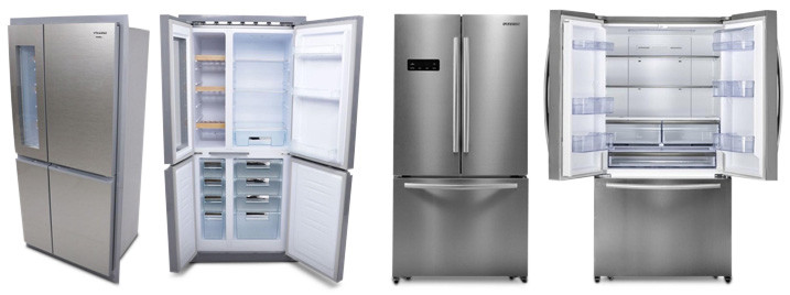 Furrion 14 Cubic Foot 4 Doors Refrigerator / Furrion 20 Cubic Foot Stainless Steel 3-Door Refrigerator
