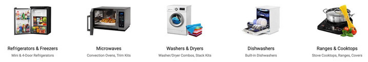 RV Interior Appliances Variety