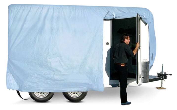 Short Cargo Trailer With Rear Swing-Down Loading Ramp
