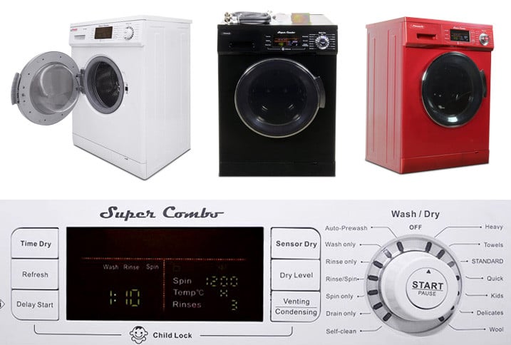 Pinnacle Appliances Super Combo Front Load Freestanding Compact Washer & Dryer