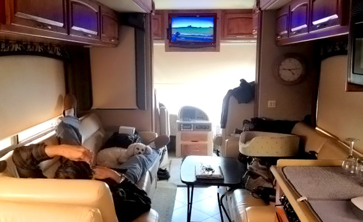 Watching TV In RV