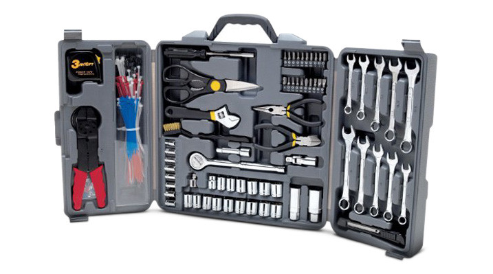 Performance Tool 265-Piece Tri-Fold Set With Cable Ties