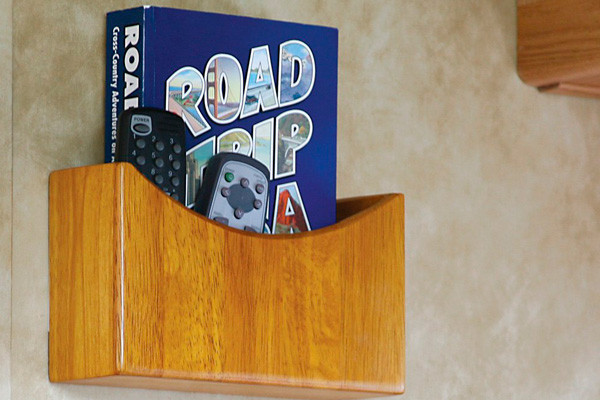 Road Trip Advisor Stored In Camco Oak Remote Holder
