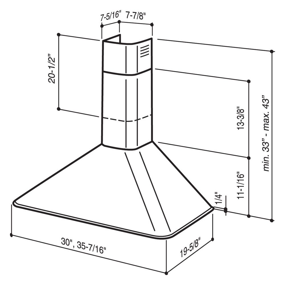 Broan® RM503001 - Elite RM50000 Rangemaster™ Convertible Wall-Mount