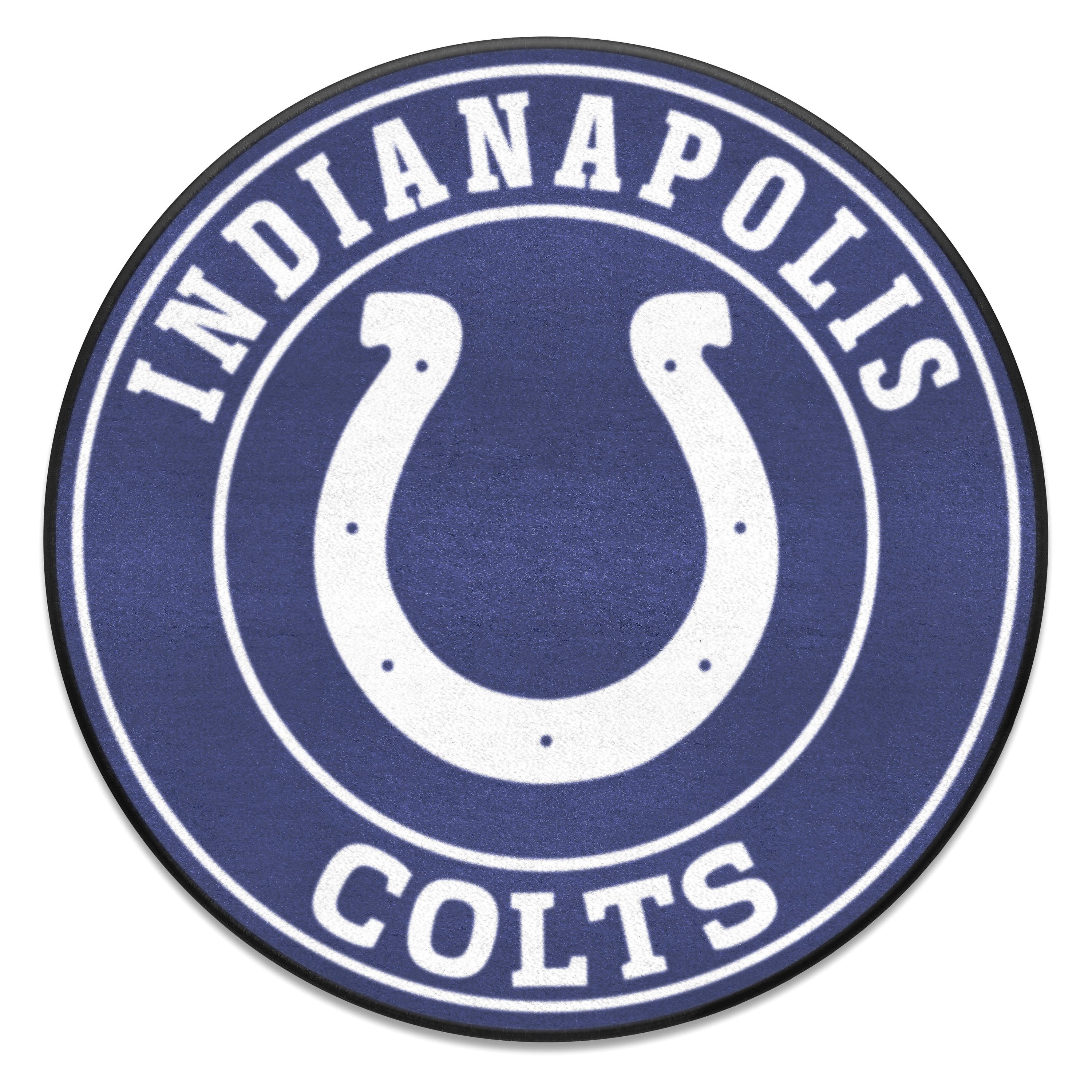 Fanmats 17961 Indianapolis Colts 27 Dia Nylon Face Floor Mat With Horseshoe Logo Camperid Com