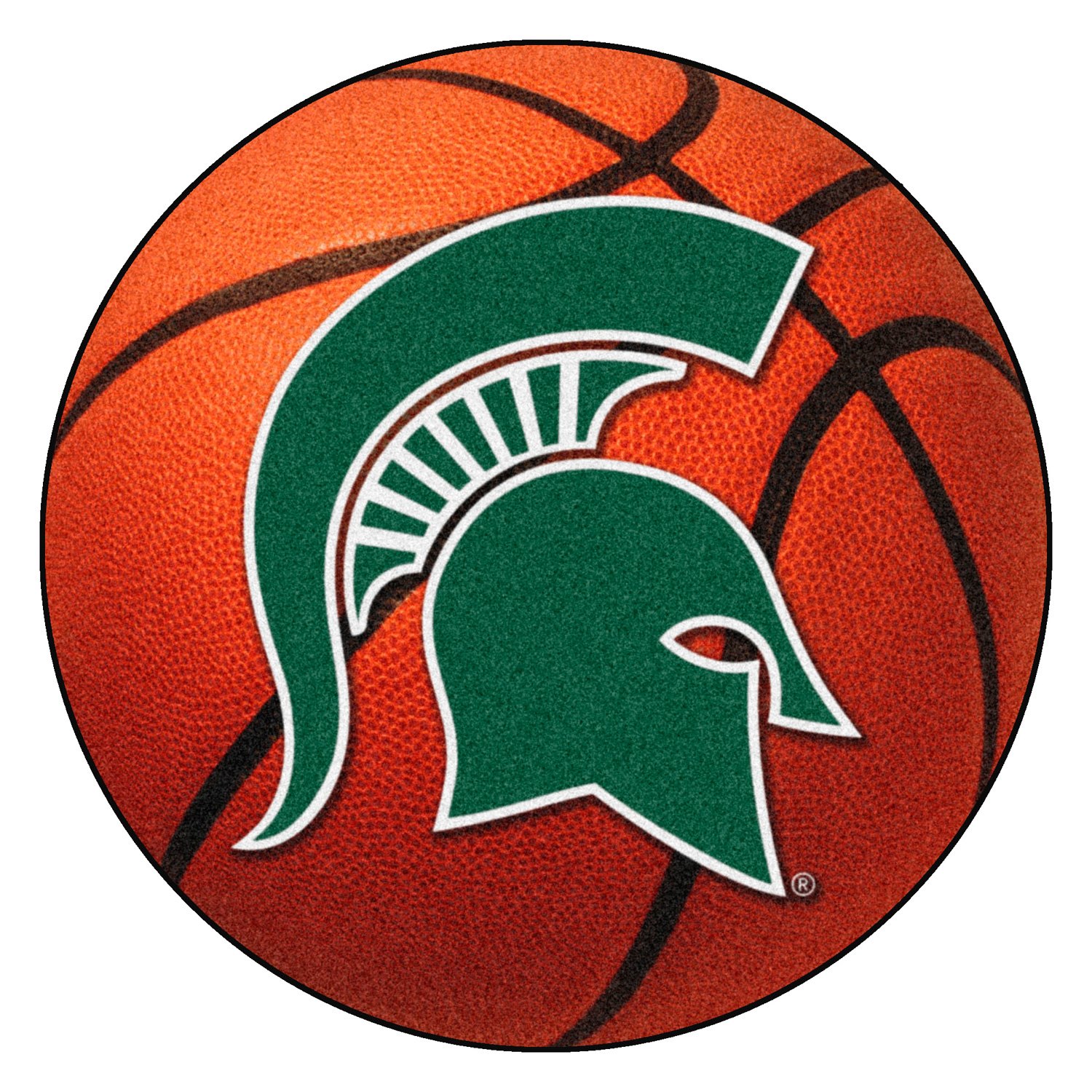 15x15 FANMATS 14864 NCAA Michigan State University Spartans Polyester Steering Wheel Cover 