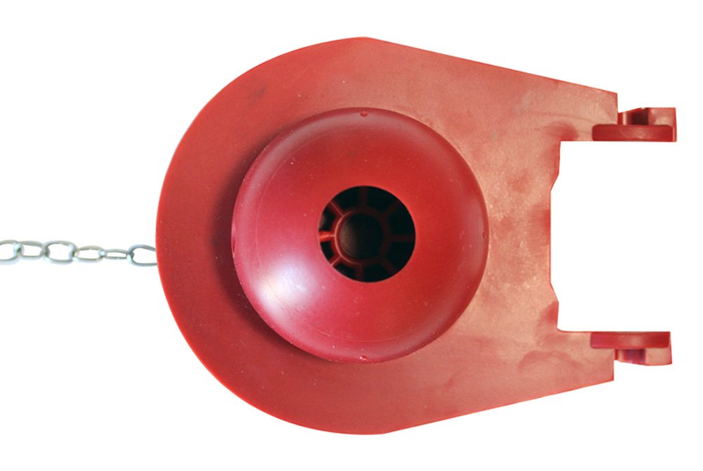 Korky® 3030BP 3" Sealing Surface Red Rubber Flapper for Eljer™ Titan