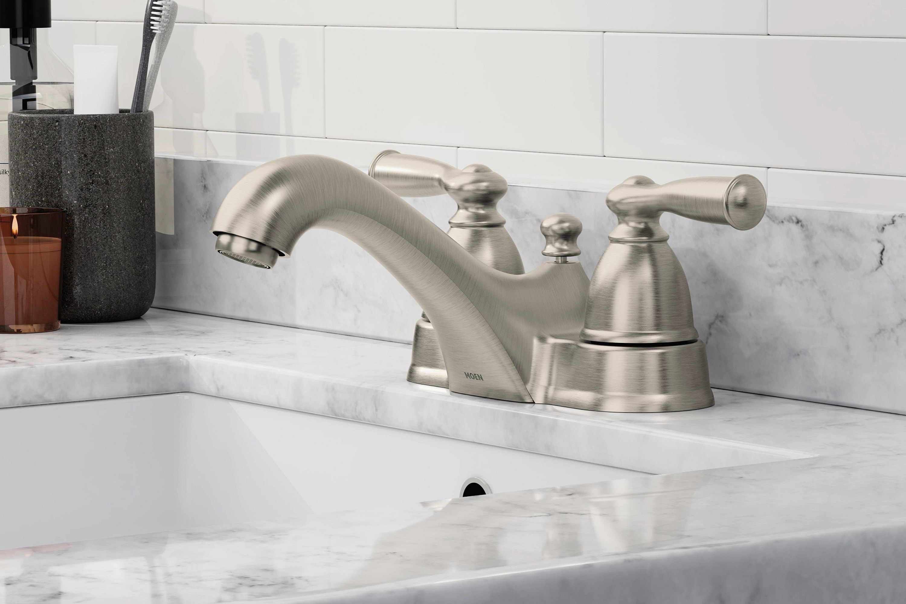 banbury moen kitchen sink faucets mid arc