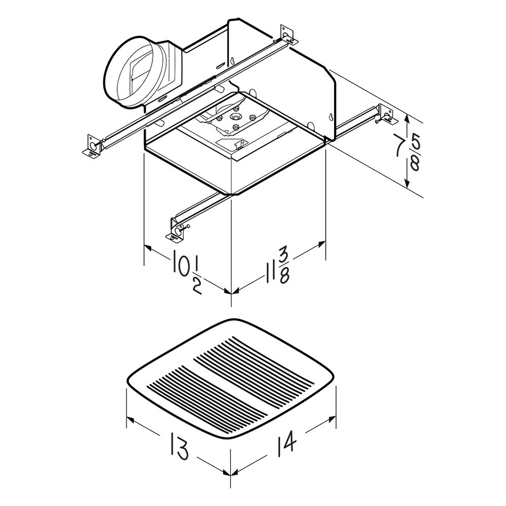 Nutone U00ae Qtxen110 - Qt U2122 Series Ventilation Fan