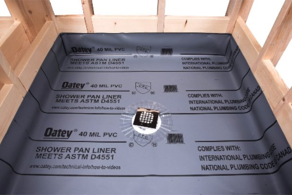 Oatey 41597 Pvc Shower Pan Liner, Tile Shower Pan Liner