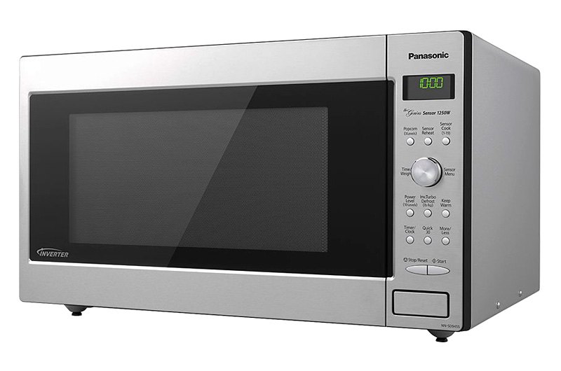 Panasonic® - 2.2 cu.ft 1250W Gray Countertop/Built-In Microwave with