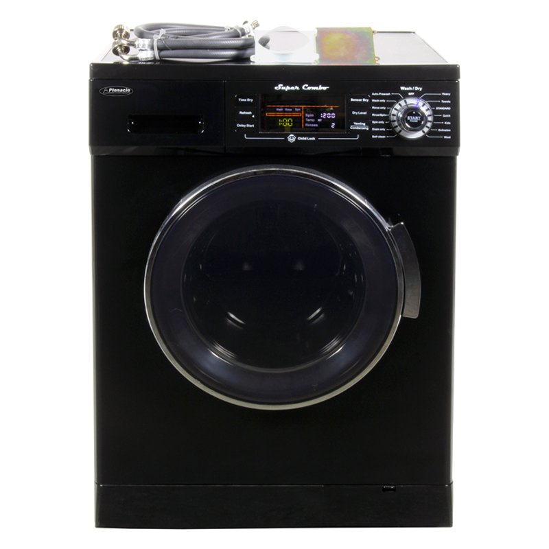 Pinnacle Appliances® 184400N B Super Combo™ 13 lb Black Front Load