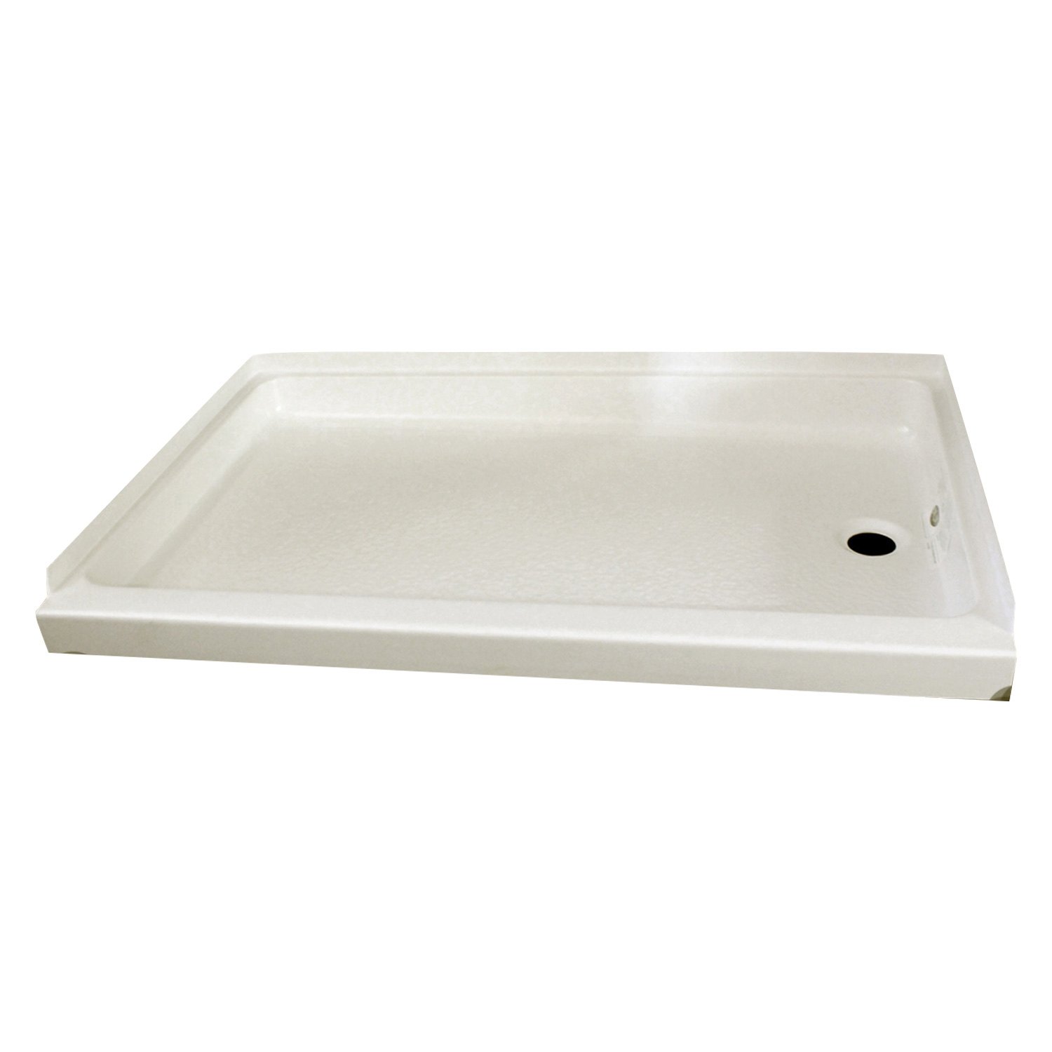 Specialty Recreation® Plastic Rectangular Shower Pan with Right Hand