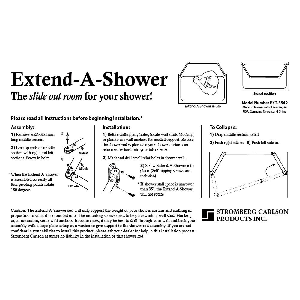 Stromberg Carlson EXT3542S Extend-A-Shower 