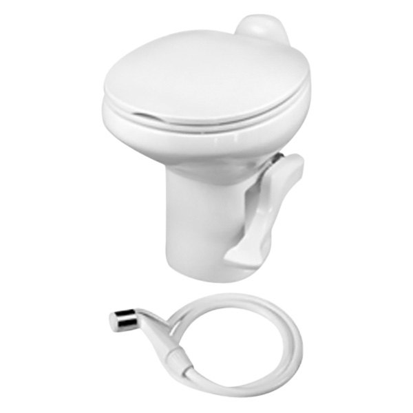 Thetford 42060 Aqua Magic Style II RV Ceramic Toilet High Profile With  Sprayer - White