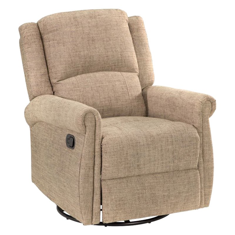 northcrest andrew fabric glider rocker recliner with ottoman