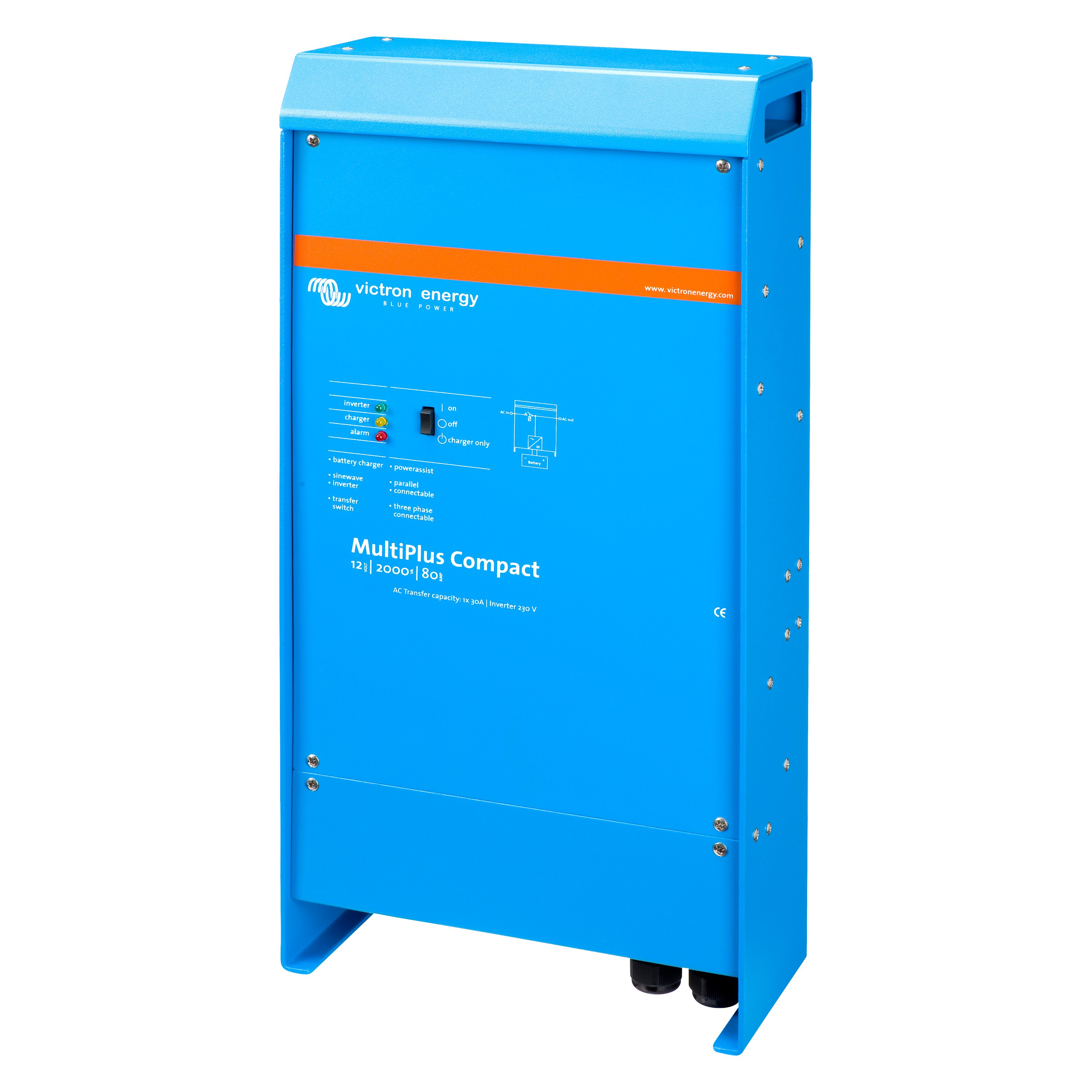 Victron Energy® CMP122200100 - Multiplus™ 80A 12V DC Compact Inverter